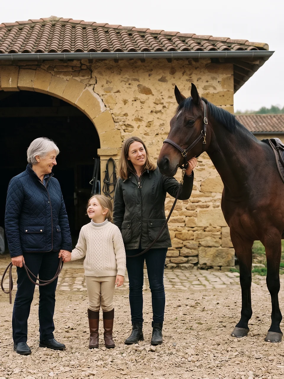 L'équipe, Écurie de l'Île, centre équestre à Saint-Pierre-de-Chérennes